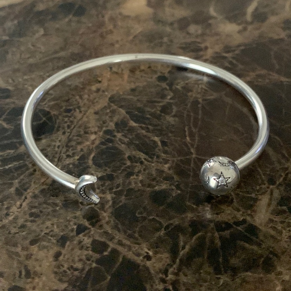 Authentic Pandora Moon and Stars Open Bangle S925 ALE